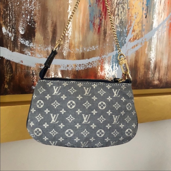 PRISTINE✨LOUIS VUITTON VTG Y2K MINI LIN POCHETTE - Picture 6 of 11